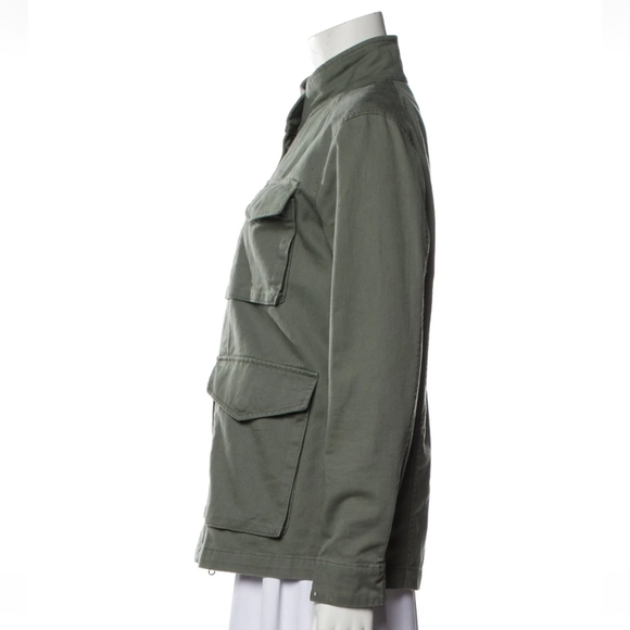 Vince Cotton Utility Jacket, Loden Green, Size Large 🆕 - Picture 6 of 12